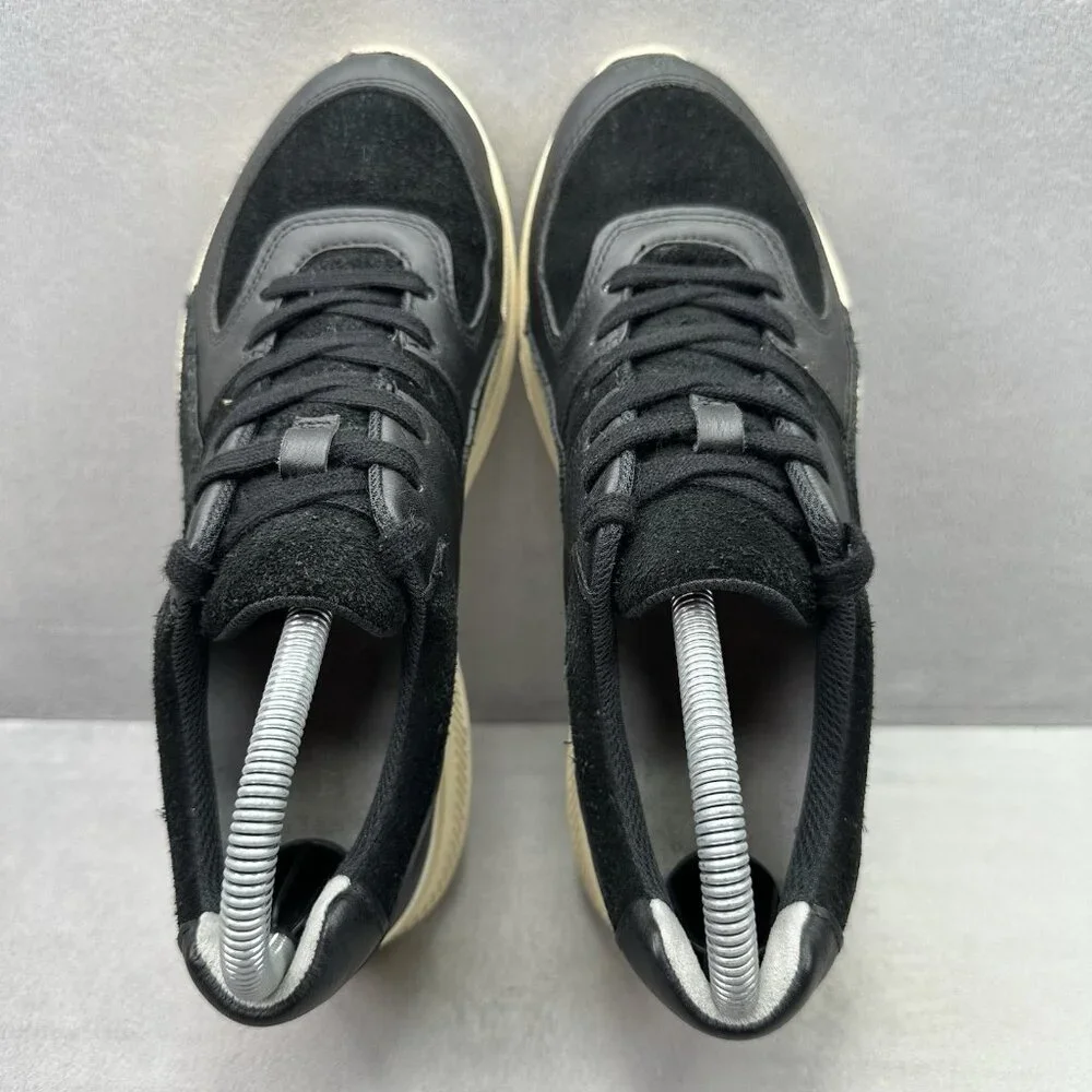 Everlane The Trainer Womens Size 8.5‎ Shoes Black / Off White Leather Fashion